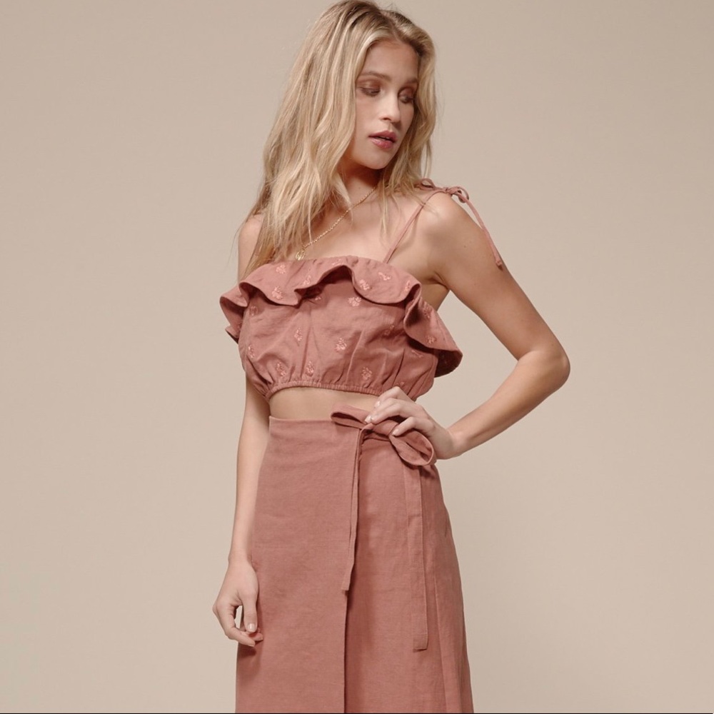 Chella ready rust crop top